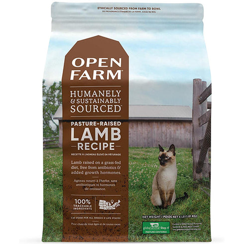 Open Farm Pasture Raised Lamb Recipe Grain-Free Dry Cat Food 8lb - Poudre Pet and Feed Supply